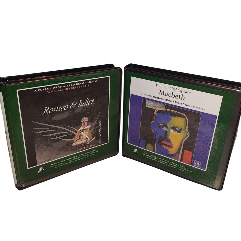 Romeo and Juliet and Macbeth Audiobook CD Set Dramatized Unabridged Shakespeare